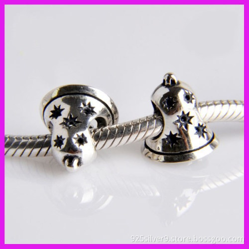 2016 Panyu Small Bell Shape 925 Sterling Silver Charms And Beads For European Bracelets